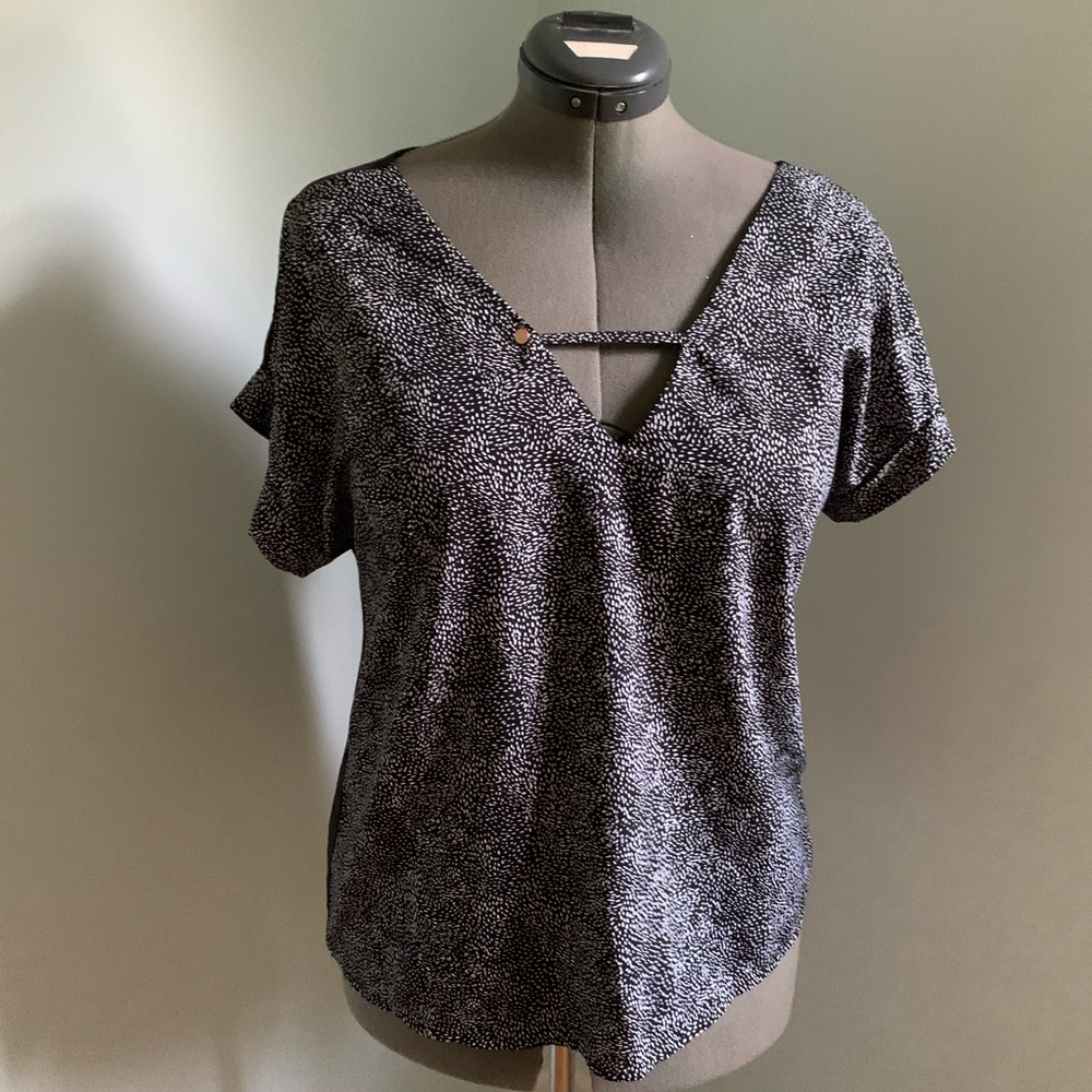 Black casual top